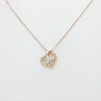 4゜C ハート ダイヤモンドネックレス