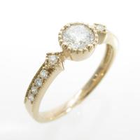 K18PG ダイヤモンドリング