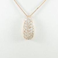 K18PG パヴェ ダイヤモンドネックレス