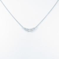 K18WG ダイヤモンドネックレス