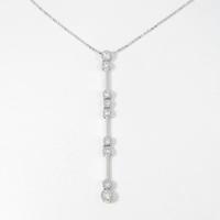 K18WG ダイヤモンドネックレス30％引き