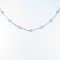 K18WG ダイヤモンドネックレス