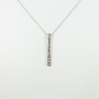 K18WG ダイヤモンドネックレス