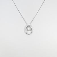 K18WG ダイヤモンドネックレス10％引き