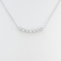 K18WG ダイヤモンドネックレス30％引き