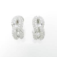 K18WG ダイヤモンドピアス