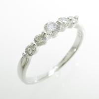 K18WG ダイヤモンドリング