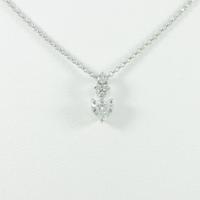 K18WG ハート ダイヤモンドネックレス20％引き
