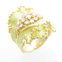 K18YG ダイヤモンドリング