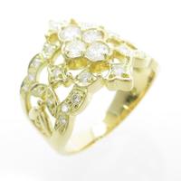 K18YG ダイヤモンドリング