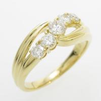 K18YG ダイヤモンドリング