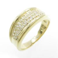 K18YG パヴェ ダイヤモンドリング