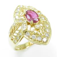 K18YG ルビーリング