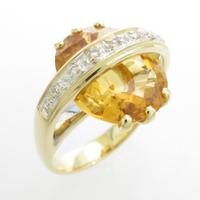K18YG／K18WG シトリンリング