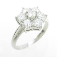 PT フラワー ダイヤモンドリング