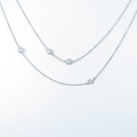 【リメイク】K18WG ダイヤモンドネックレス