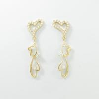 【リメイク】K18YG ハート ダイヤモンドピアス