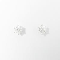 【リメイク】ST／プラチナダイヤモンドピアス 0．439ct・0．442ct・F・VVS1?2・VG