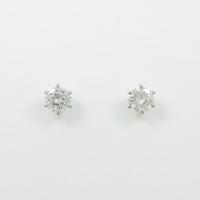 【リメイク】ST／プラチナダイヤモンドピアス 0．813ct・G・VS1・GOOD