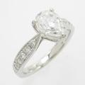 【リメイク】プラチナダイヤモンドリング 1．007ct・F・SI2・マーキスカット