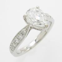 【リメイク】プラチナダイヤモンドリング 1．007ct・F・SI2・マーキスカット