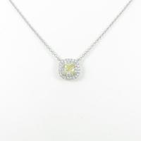 ティファニー ソレスト ネックレス 0．36ct・FIY・VVS2・クッションカット