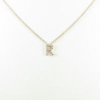 フォリフォリ イニシャルR ダイヤモンドネックレス10％引き