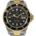 ロレックス 16613． サブマリーナデイト SSxYG 自動巻