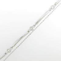 K14WG ダイヤモンドブレスレット