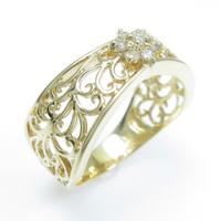 K18YG ダイヤモンドリング