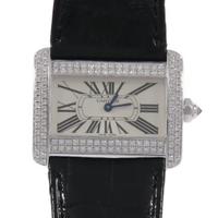 【sdty】カルティエ WA301271 ミニタンクディヴァン WG／2D クォーツ