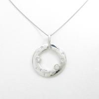 K18WG ダイヤモンドネックレス