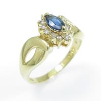 K18YG サファイヤリング