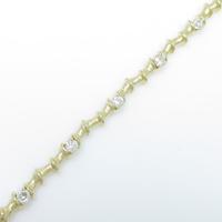 K18YG ダイヤモンドブレスレット