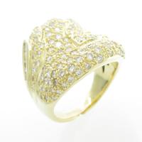 K18YG ダイヤモンドリング