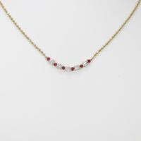 K18YG ルビーネックレス20％引き