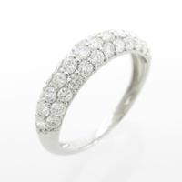 PT パヴェ ハーフエタニティ ダイヤモンドリング