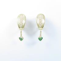 モワード エメラルドイヤリング10％引き