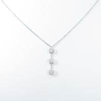 PT スリーストーン ダイヤモンドネックレス10％引き