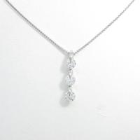 PT スリーストーン ダイヤモンドネックレス