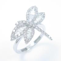 750WG トンボ ダイヤモンドリング