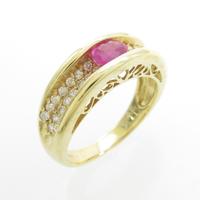 K18YG ルビーリング
