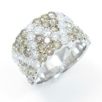 K18WG パヴェ ダイヤモンドリング