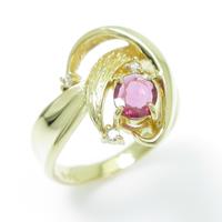 K18YG ルビーリング