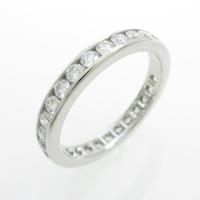 ティファニー フルサークル チャネルセッティング リング10％引き