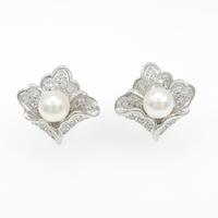 K14WG アコヤパールイヤリング