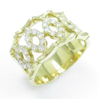 K18YG ダイヤモンドリング