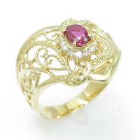 K18YG ルビーリング