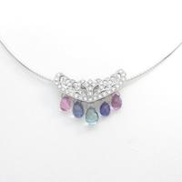 PT／K18WG サファイヤネックレス