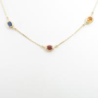 K18YG ルビーネックレス